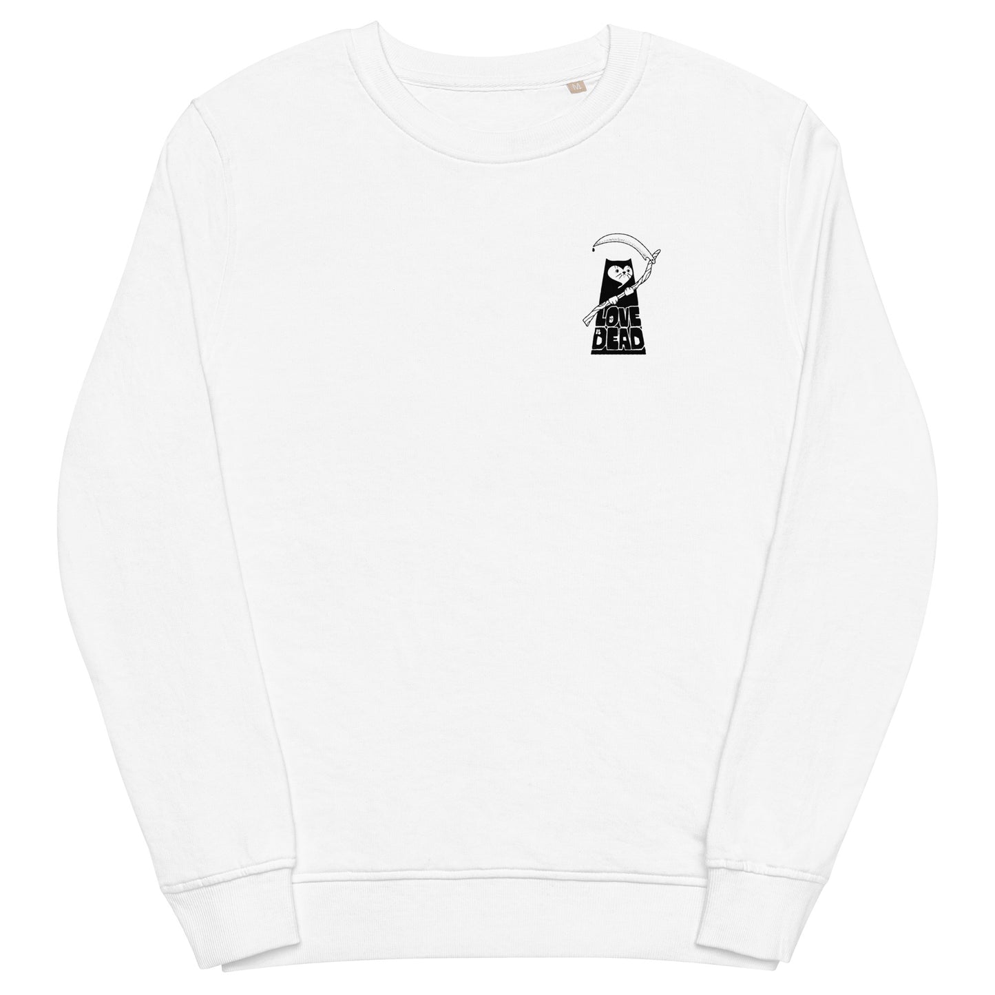 Love Is Dead Organic Unisex Sweatshirt